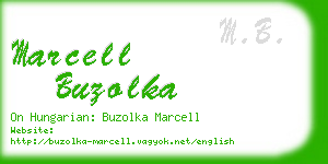 marcell buzolka business card